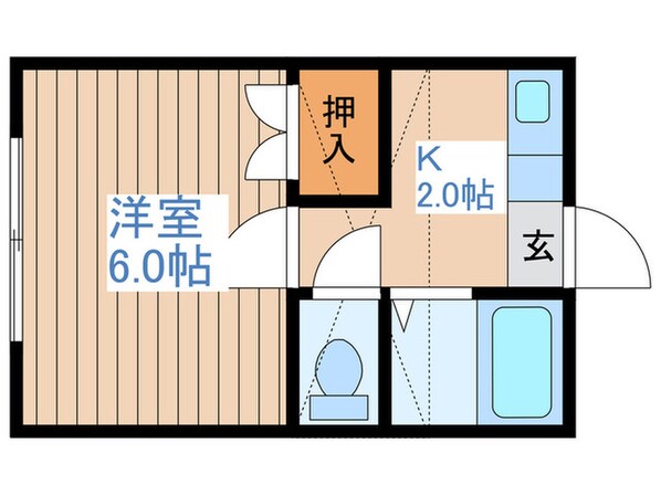 アーバンシティ名取ⅡAの物件間取画像